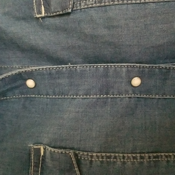 Calvin Klein denim blouse - Picture 7 of 15